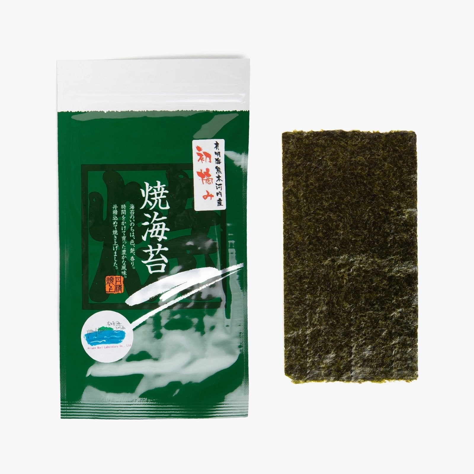 Grilled nori premium seaweed halves from ariake - 60g - Ariake Nori Labo - iRASSHAi